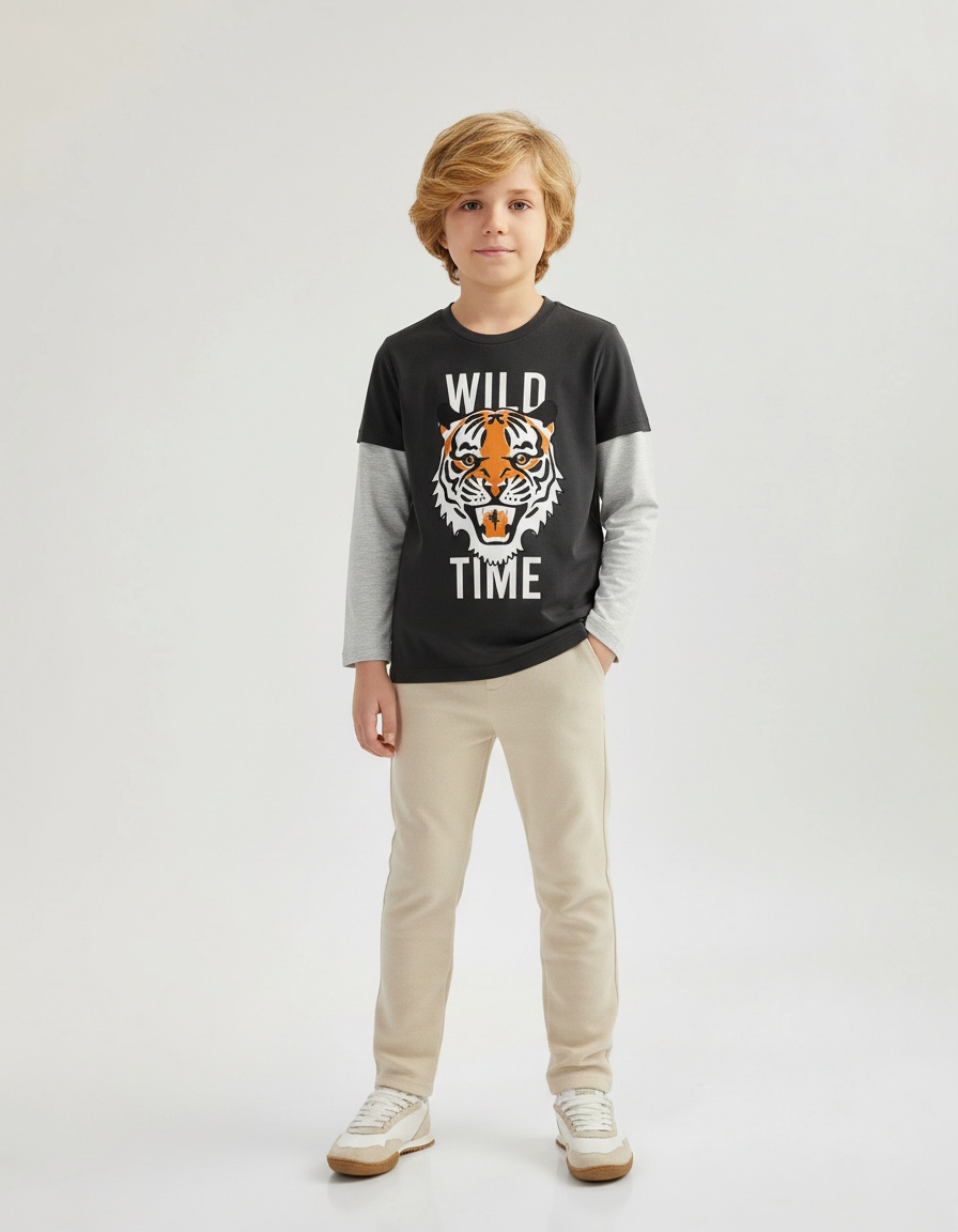 Mankenli - Çocuk Dekupe Tişört Dönüşümü